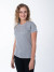 Женская футболка серый меланж оптом
